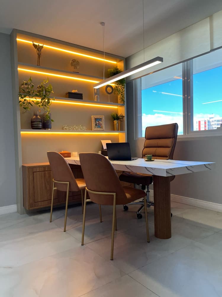 Escritório de atendimento.